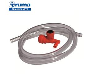 TRUMA HOT WATER INLET PUSH FIT ELBOW CONNECTOR W/ CLEAR HOSE CAMPERVAN CARAVAN