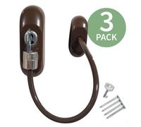 Trumax Key-Locking Cable Restrictor (3 Pack) - Brown