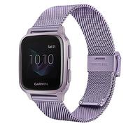TRUMiRR Replacement for Garmin Vivoactive 6 5/Vivomove Trend/Vivomove Sport/Venu Sq 2 Music Bracelet, Mesh Woven Stainless Steel Bracelet Metal Watch Strap Replacement Strap for Garmin Vivomove Sport