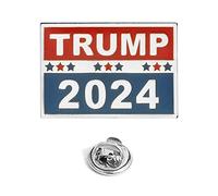 Trump 2024 Campaign Enamel Lapel Pin - 2.4 x 2 cm Metal Badge - Political Accessory for Jackets, Hats, Backpacks, and More