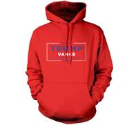 Trump and Vance for President 2024 - Unisex Hoodie - Vice American Election T Shirt Campaign Voter XL red