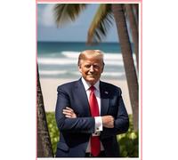 Trump At The Beach Notebook: The Mar-a-Lago Mansion In Palm Beach Florida A Beautiful Water View. This Notebook Has Wide Spaced Lines For Note Taking.
