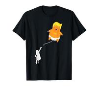 Trump Baby Blimp Girl with Balloon Funny Shirt- Angry Baby T-Shirt