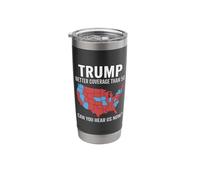 Trump Better Coverage Than 5G Can You Hear us Now Retro Map Stainless Steel Insulated Tumbler