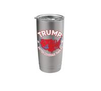 Trump Better Coverage Than 5G Election Results Map Red Wave Stainless Steel Insulated Tumbler