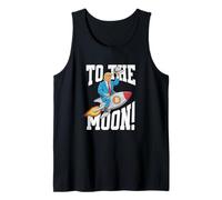 Trump Bitcoin to The Moon Funny Donald Trump Crypto Tank Top