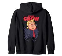 Trump Crow Political Satire Voting Rights Resist Protest Zip Hoodie