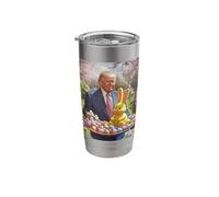 Trump Easter Bunny Eggs Funny Patriotic Easter Celebration Stainless Steel Insulated Tumbler