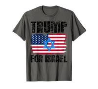 Trump For Israel Jewish American Flag Star Of David T-Shirt