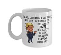 Trump Grandpa Mug You are A Great Grandpa Funny 11 or 15 Ounce White Ceramic Coffee Cup for Men