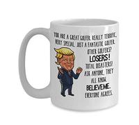 Trump Mug for Great Golfer Funny 11 or 15 oz. White Ceramic Coffee Cup