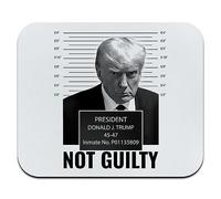 Trump Mugshot Not Guilty Low Profile Thin Mouse Pad Mousepad
