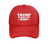 Trump Not My King Hat Not My President Anti Trump Adjustable Dad Trucker Hats Baseball Cap Red