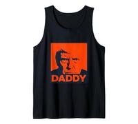 Trump Pop Art Parody Face with Bold “Daddy” Text Tank Top