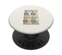Trump’s Tariff Tactics Trade War Meme Political Cartoons PopSockets Adhesive PopGrip
