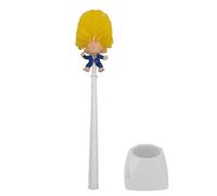 Trump Toilet Brush with Holder, Funny Toilet Brushes Plastic Cleaning Brush Bathroom Clean Tools (D)