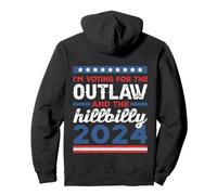 Trump Vance 2024 Donald Trump J.D. Vance Outlaw Hillbilly Pullover Hoodie