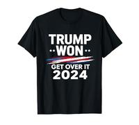 Trump Won Get Over It Patriotic Pro-Trump Anti-Biden Funny T-Shirt