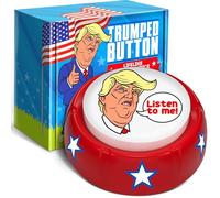 Trumped Button | Dad Joke Button with Donald Trump's Lifelike Parody Voice | Gag Toy & Practical Jokes | Funny Gag Gift for Father Day