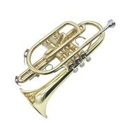 Trumpet B Flat Bb Short Trumpet Small Brass Instrument Professional Performance Level Short Trumpet