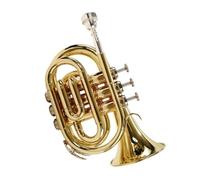 Trumpet B Key Trumpet Brass Body Portable Mini Instrument
