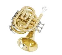 Trumpet B Type Flat Pocket Brass Trumpet Professional Musical Instrument