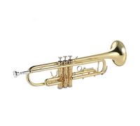 Trumpet Bb B Flat Brass Gold-painted Exquisite Durable Musical Instrument With Mouthpiece Strap Case Accessories