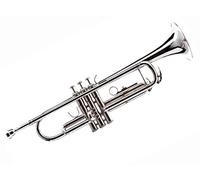TRUMPET Bb PITCH FOR SALE NICKEL + BRASS COLOR WITH FREE CASE AND MOUTHPIECE