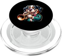 Trumpet Bernese Mountain Dog Music Band Joy PopSockets PopGrip for MagSafe