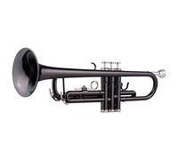 Trumpet,Brass Plated Black Bb Trumpet Set for Beginner Student with Hard Cas Straps Mouthpiec Gloves Polishing Cloth