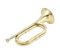 Trumpet Bugle Horn | Brass Instrument - Band & Orchestra Musical Instruments, Toy Trumpet Gold, Easy To Play For Beginners School Band