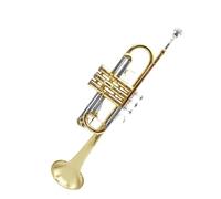trumpet C Three-tone Trumpet For Adult Beginners Playing Brass Trumpet Wind Instrument