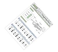 Trumpet Chord Finger Chart with Visual Finger Positions Music Teaching Accessory for Learning and Portable Resource Music