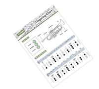 Trumpet Chord Fingering Practice Chart Coated Paper Trumpet Finger Exercises Guide Musical Education Tool for Musicians Education
