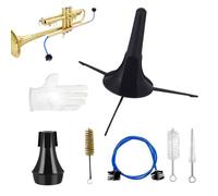 Trumpet Cleaning Kit - 7 Piece Wind Instrument Maintenance Set - Trumpet Cleaning Brushes | Professional Trumpets Accessories For Musicians, Beginners & Performers