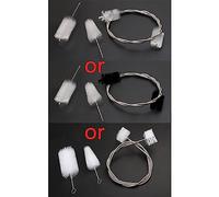 Trumpet Cleaning Kit With Handle Care Accessory 3 Kinds Of Brushes Supplies For Dealing Different Instrument Attachments Clean Tool