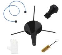 Trumpet Cornet Maintenance Cleaning Kit with Valves Brush | Stand, Glove and Mute Included, Plastic and Metal Parts, Brass Care Accessories for Routine Instrument Upkeep