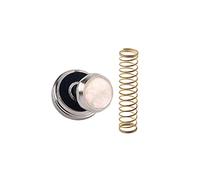 Trumpet Finger Button Repair Parts 6pcs with Spring Cb101 | Silver Metal Set, Replacement Accessory for Trumpet, Six-piece Pack for Instrument Maintenance