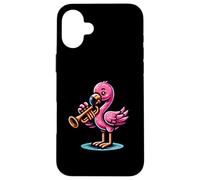 Trumpet Flamingo Bringing The Music To Life Case for iPhone 16 Plus