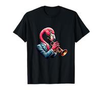 Trumpet Flamingo Serenade Alluring Symphony T-Shirt