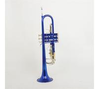 Trumpet For Beginner Blue Trumpet Instrument B Flat Three-tone Trumpet Entry Beginner Performance Professional Band Grade Examination