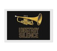 Trumpet I Destroy Silence Diamond Painting Kits for Adults DIY 5D Round Full Drill Art Diamonds Dots Decor 8"x12"