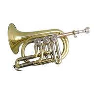 Trumpet Instrument Bb Rotary Cornet Musical Instruments Yellow Brass Cornet Trumpet With Case