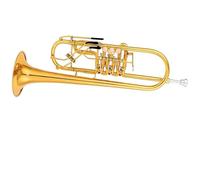 Trumpet Instrument Bb Trumpet Rotary Valve B-type Flat Brass Gold Flat Key Professional Trumpet Instrument
