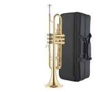 Trumpet Instrument Professional Performance Level Adult Wind Band B Flat Brass Phosphor Bronze Trumpet Instrument (Color : 01)