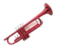 Trumpet Instrument Red Blue B Flat Playing Labor-saving Band Performance(Color:Red)