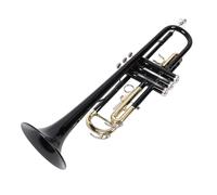 Trumpet Instrument, Standard Trumpet Set Cello Musical Instrument for Beginners Band Professional Performance Black for Kids and Adults