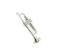 Trumpet Instrument Three-color Lacquer Gold Trumpet Nickel-plated Trumpet Instrument Student Beginner Performance Level (Color : Nickel plated trumpet)