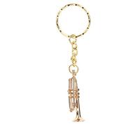 Trumpet Keychain Fashionable Stylish Musical Instruments Keychain Trumpet Pendant Key Ring Decoration Key Chain