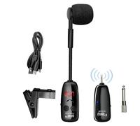 Trumpet Microphone - Clip On Pickup System - with LED Digital Screen Up To 160ft Range Clip On Wireless Accordion Microphone | for Piano, Accordion, Trumpet, Acoustic
